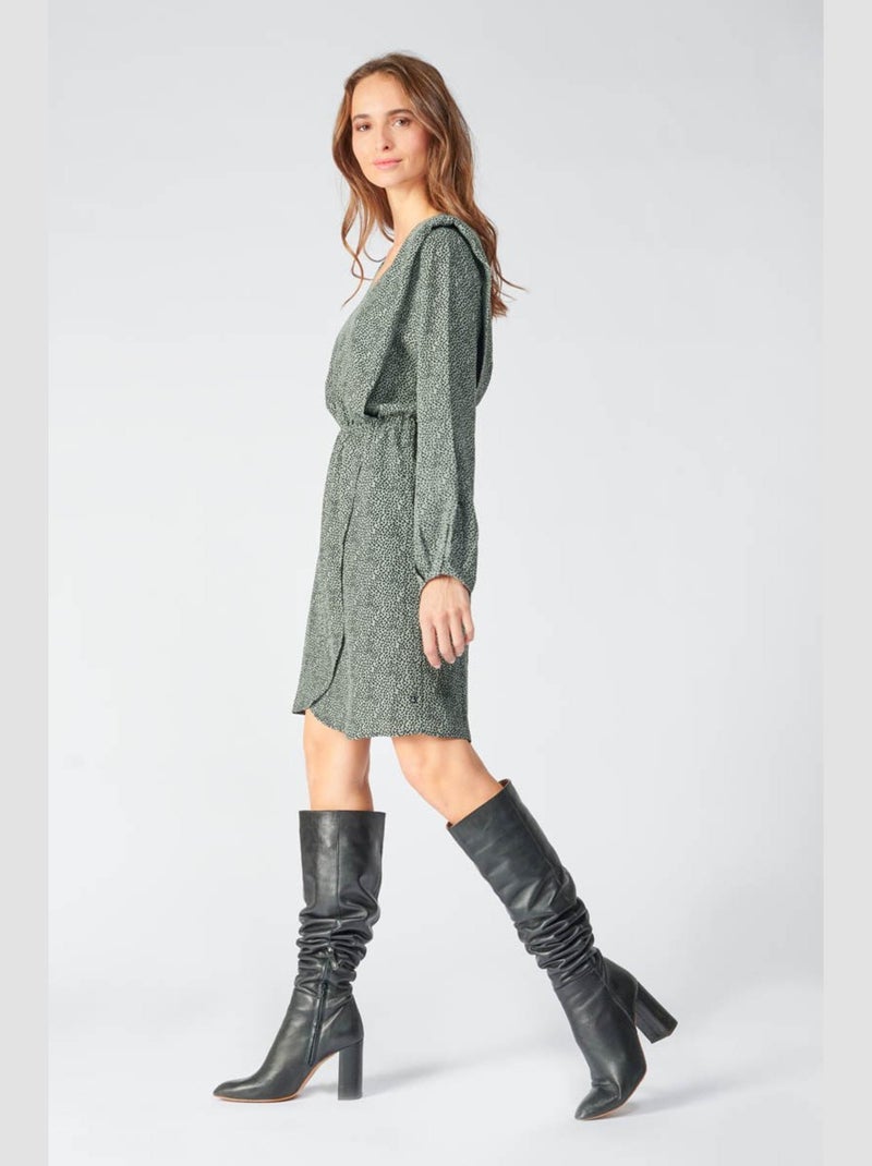 Robe CRIZI droite 'Le Temps Des Cerises' Vert - Kiabi