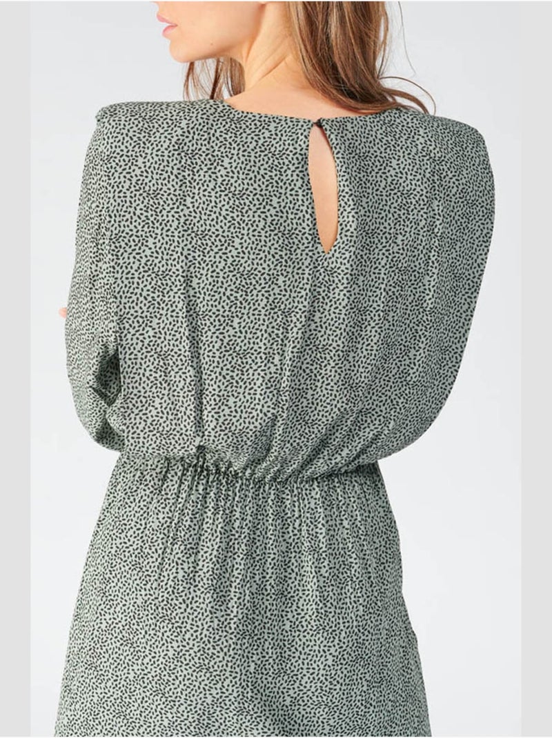 Robe CRIZI droite 'Le Temps Des Cerises' Vert - Kiabi