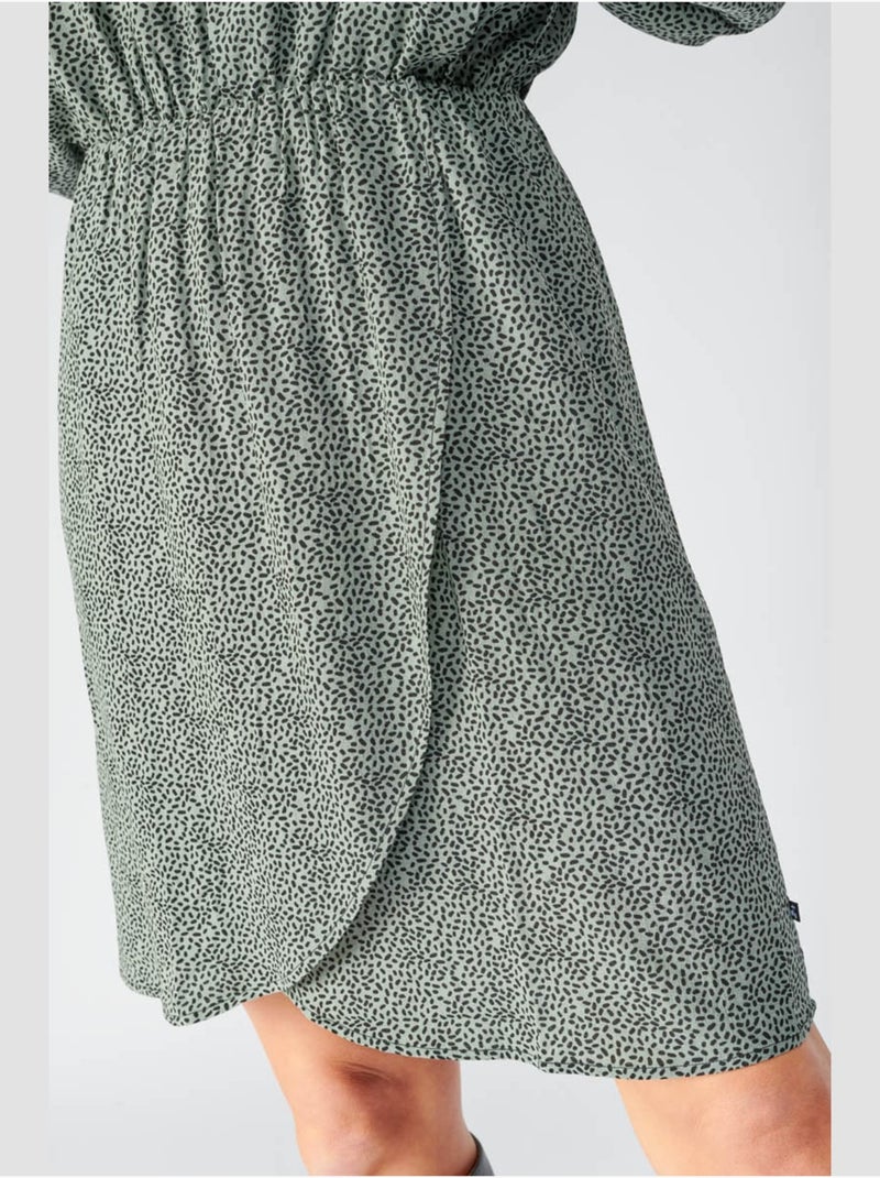 Robe CRIZI droite 'Le Temps Des Cerises' Vert - Kiabi