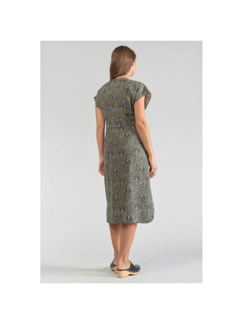 Robe CROFT droite 'Le Temps Des Cerises' Vert - Kiabi