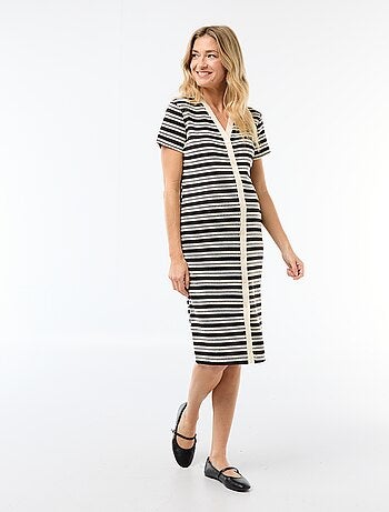 Robe d'allaitement en maille crochet