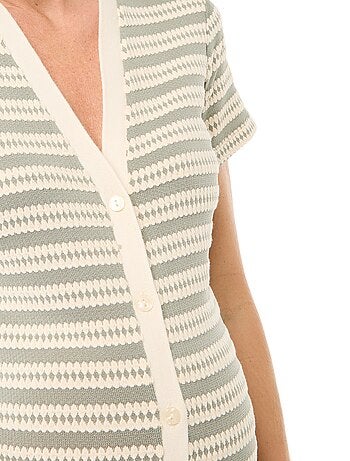 Robe d'allaitement en maille crochet