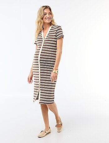 Robe d'allaitement en maille crochet