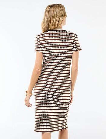 Robe d'allaitement en maille crochet