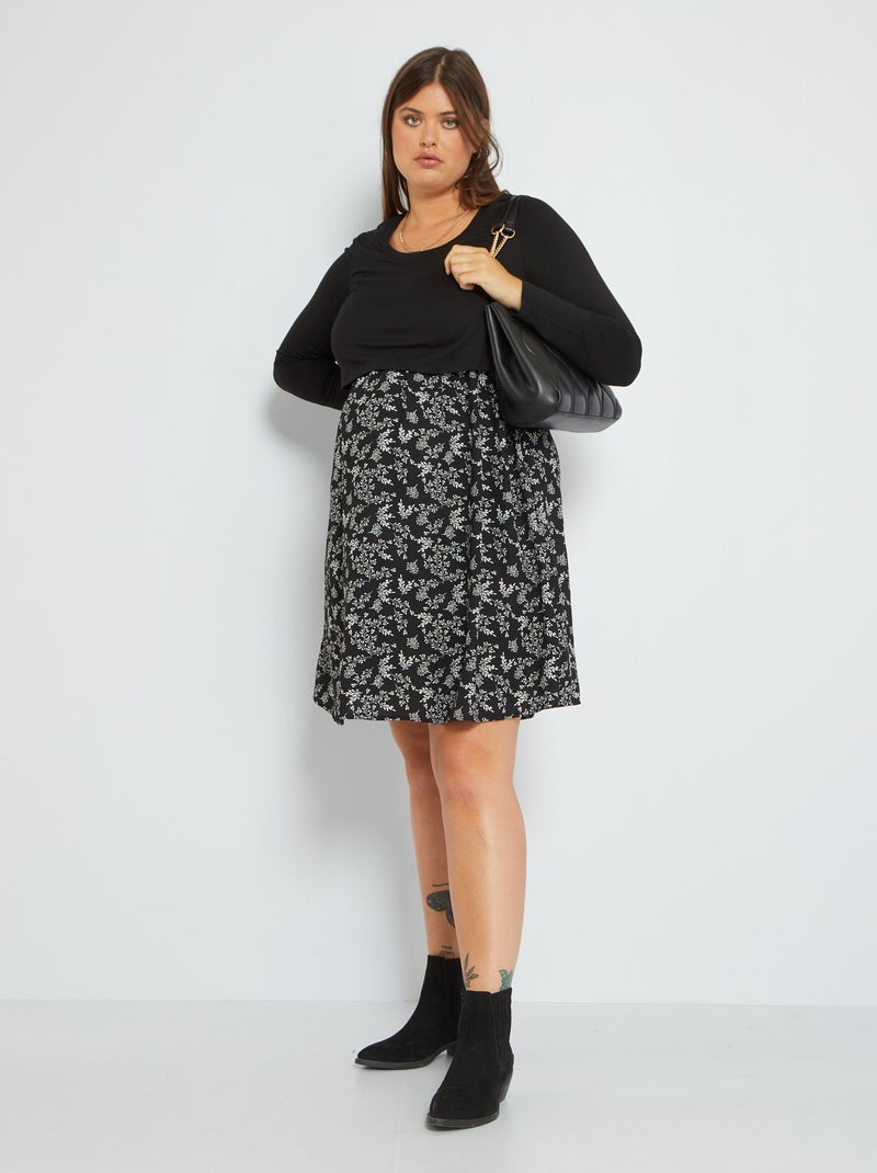 Robe d'allaitement Noir - Kiabi