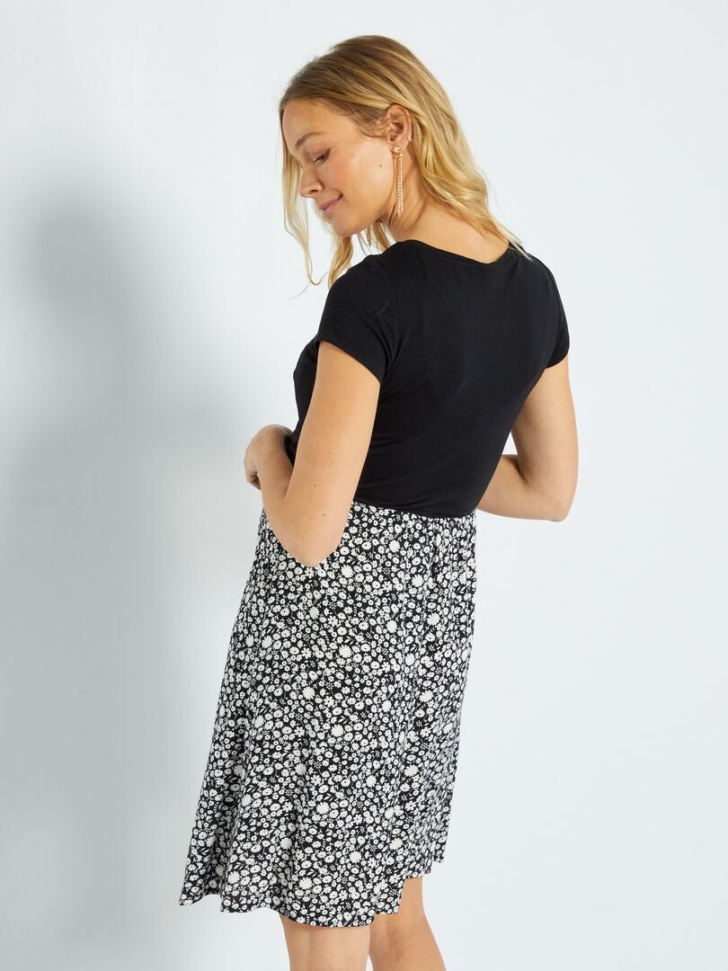 Robe d'allaitement Noir - Kiabi