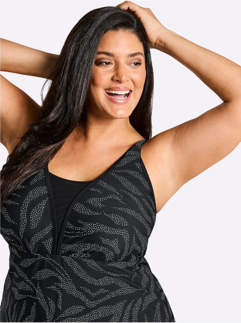 Robe De Bain - Sheego - Bonnet C Noir Blanc - Kiabi