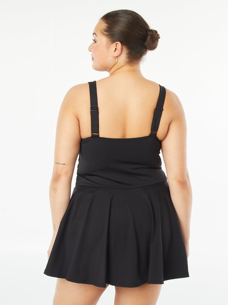 Robe de bain avec maillot 1 pièce intégré Noir - Kiabi