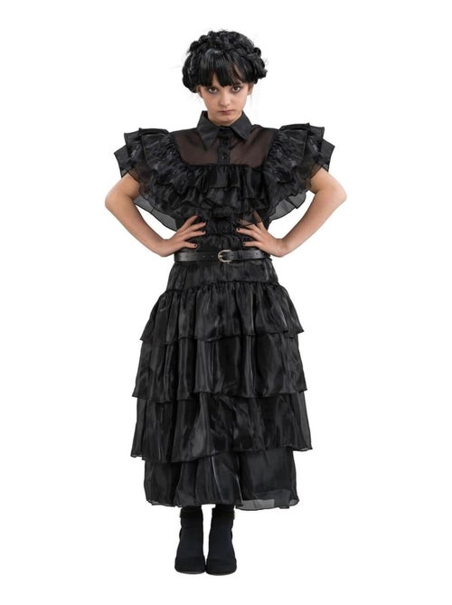 Robe de bal noire Mercredi Addams 140 cm - Kiabi