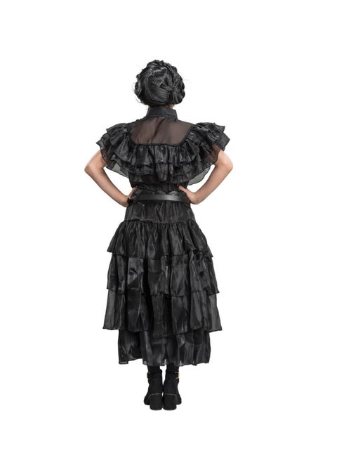 Robe de bal noire Mercredi Addams - Kiabi