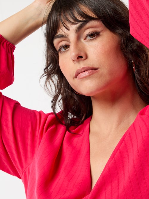 Robe de cérémonie à manches longues - Kiabi