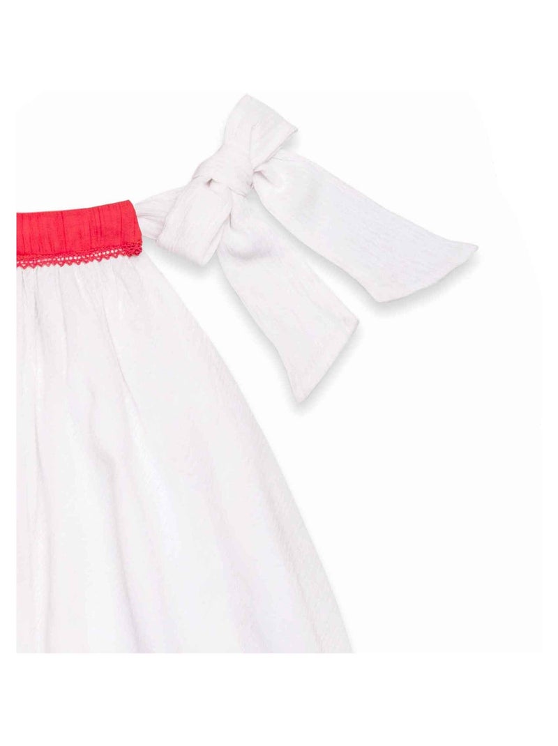 Robe de Cérémonie  Ample  à Col   ALIZEE - La Faute à Voltaire Blanc - Kiabi