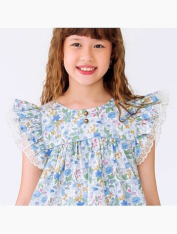 Robe de Cérémonie Bohème Fleurie APPOLINE - La Faute à Voltaire