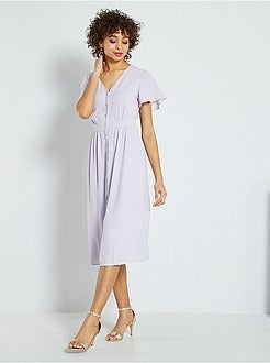 Robe de cérémonie boutonnée - Kiabi
