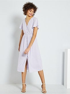 Robe de cérémonie boutonnée - Kiabi
