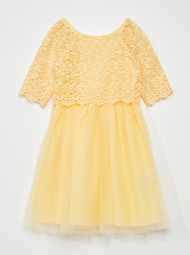 Robe de cérémonie Jaune - Kiabi