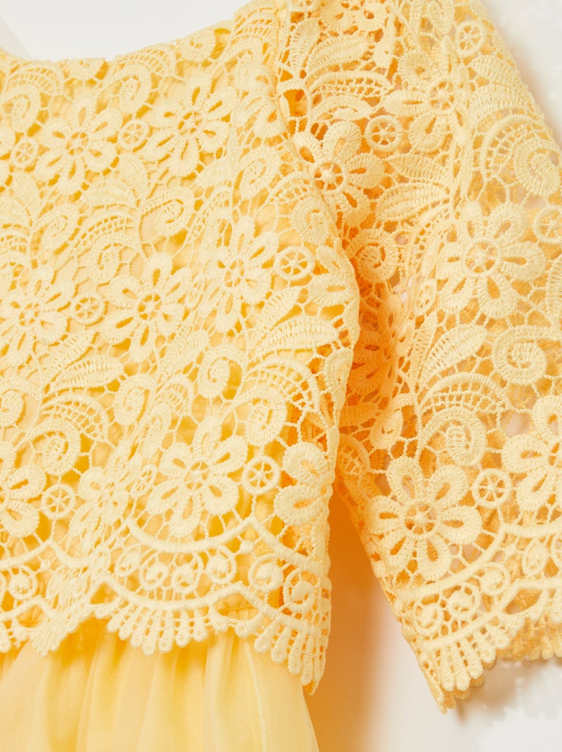 Robe de cérémonie Jaune - Kiabi