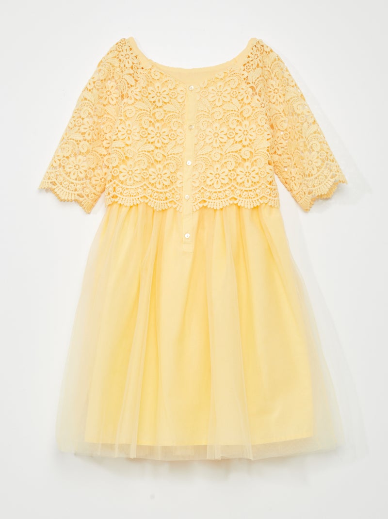 Robe de cérémonie Jaune - Kiabi