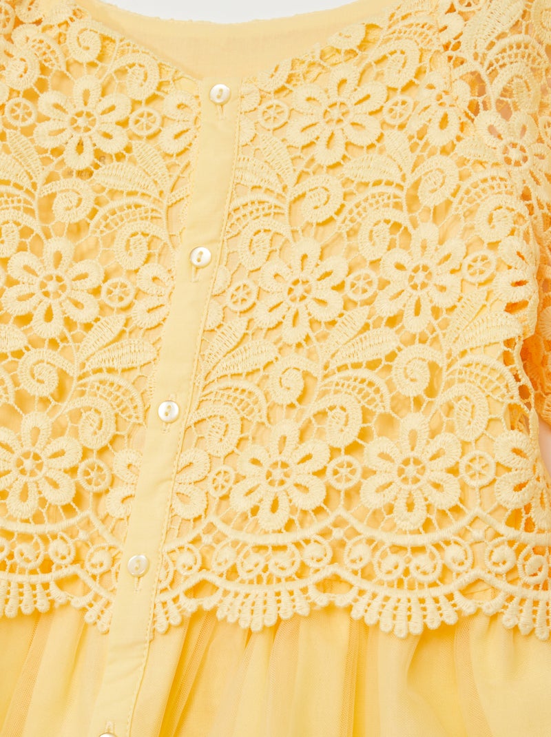 Robe de cérémonie Jaune - Kiabi