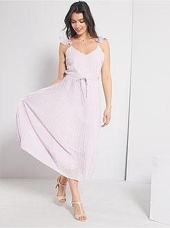 Robe de cérémonie plissée - Kiabi