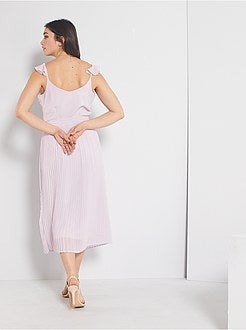 Robe de cérémonie plissée - Kiabi