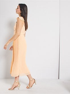 Robe de cérémonie plissée - Kiabi