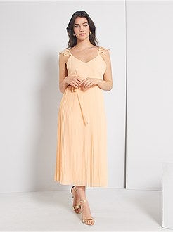 Robe de cérémonie plissée - Kiabi