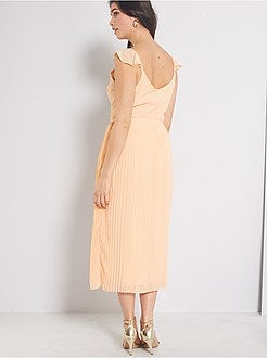 Robe de cérémonie plissée - Kiabi