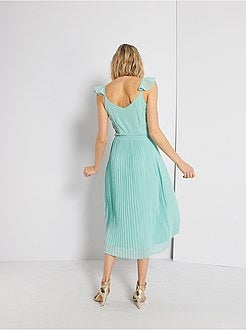 Robe de cérémonie plissée - Kiabi