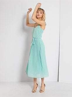 Robe de cérémonie plissée - Kiabi