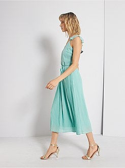 Robe de cérémonie plissée - Kiabi