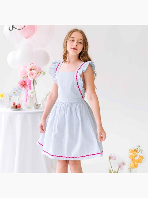 Robe de Cérémonie  Rayures   à Volants  LILI - La Faute à Voltaire - Kiabi