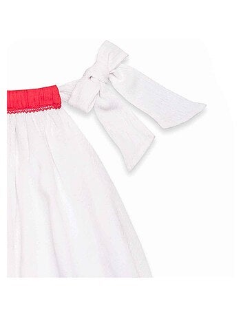 Robe de Cérémonie Voile de Coton Col angé ALIZEE - La Faute à Voltaire