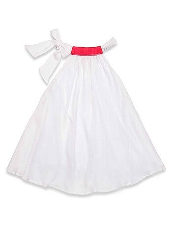 Robe de Cérémonie Voile de Coton Col angé ALIZEE - La Faute à Voltaire