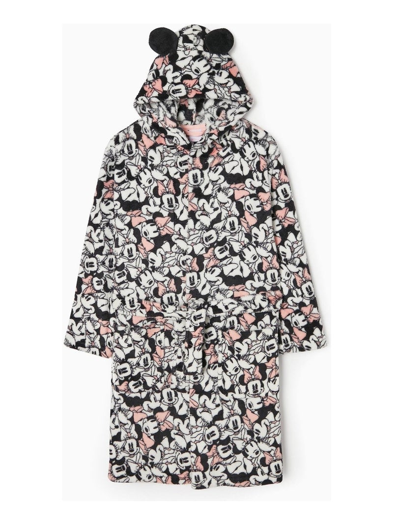Robe de Chambre à Capuche Fille 'Minnie'   DISNEY Blanc - Kiabi