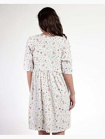 Robe de chambre à manches françaises Disney Lady Mum pour femme