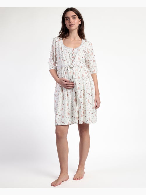 Robe de chambre à manches françaises Disney Lady Mum pour femme - Kiabi Robe de chambre à manches françaises Disney Lady Mum pour femme - Kiabi