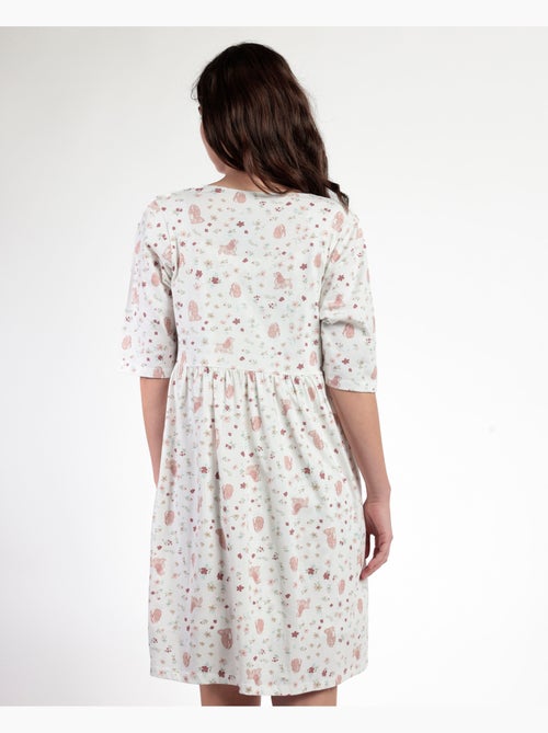 Robe de chambre à manches françaises Disney Lady Mum pour femme - Kiabi Robe de chambre à manches françaises Disney Lady Mum pour femme - Kiabi