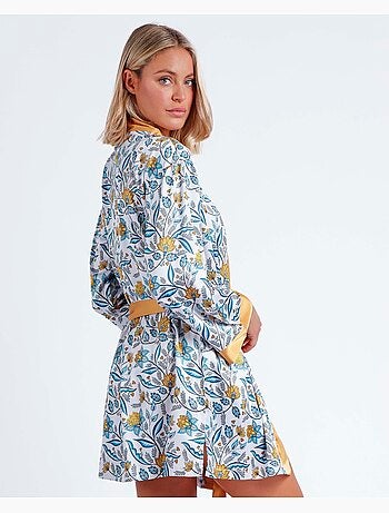 Robe de chambre à manches longues pour femme ADMAS GARDEN Bright Garden
