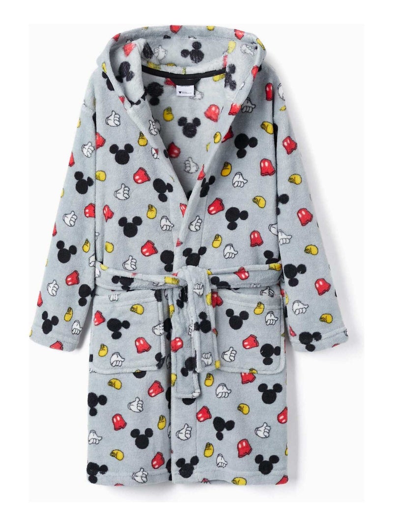Robe de Chambre avec capuche pour garçon 'Mickey'   MICKEY Gris clair - Kiabi