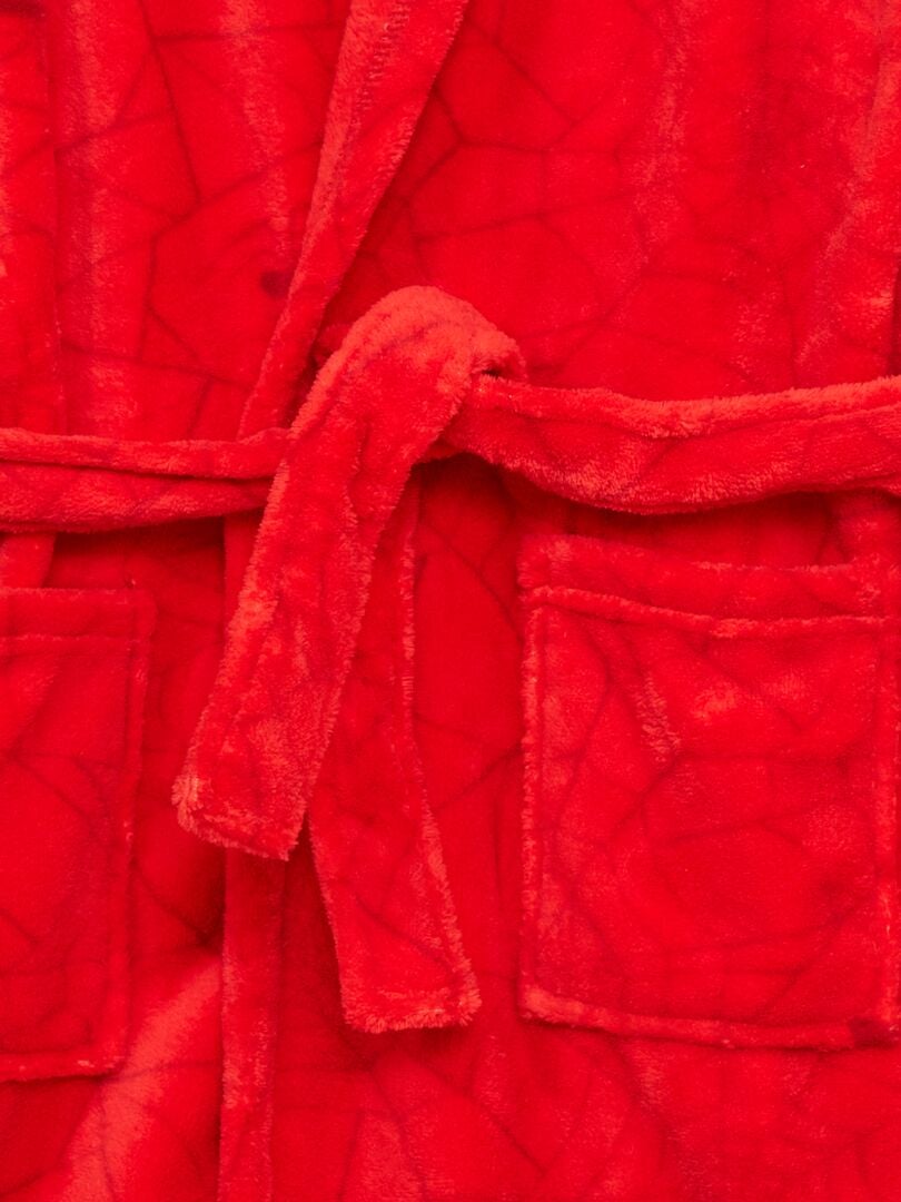 Robe de chambre avec capuche 'Spider-Man' rouge - Kiabi