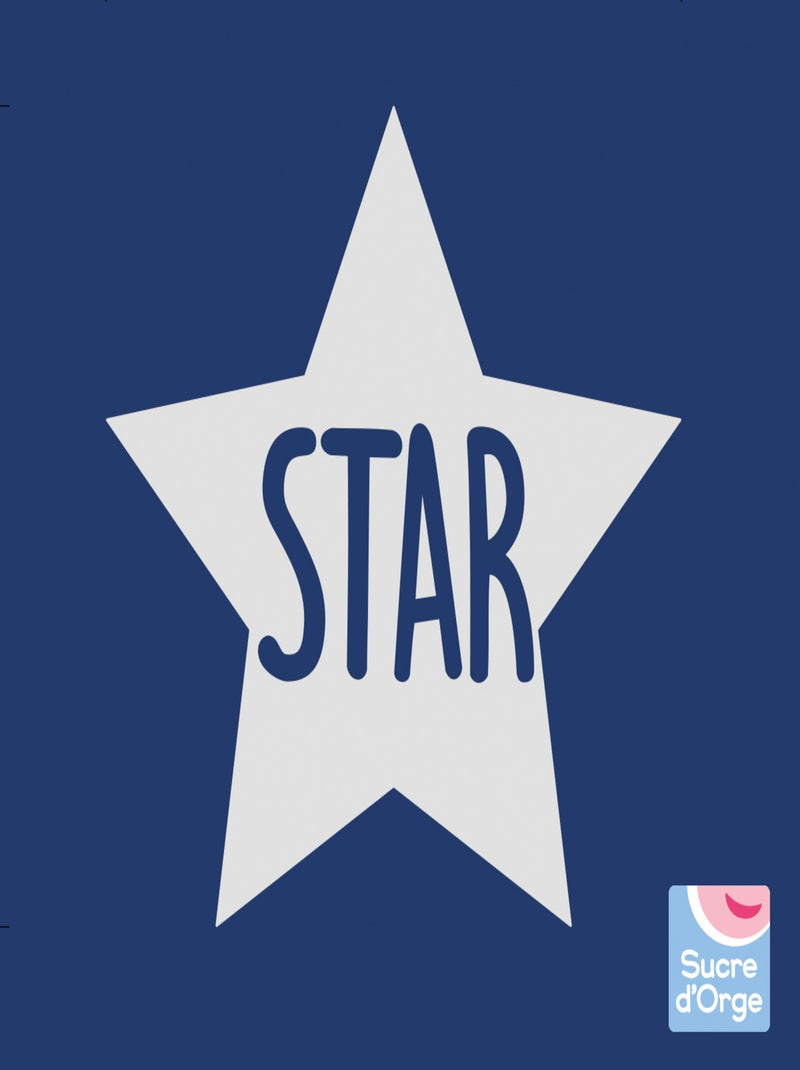 ROBE DE CHAMBRE BLEUE COURTE Bleu - Kiabi