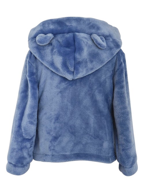 ROBE DE CHAMBRE BLEUE COURTE - Kiabi