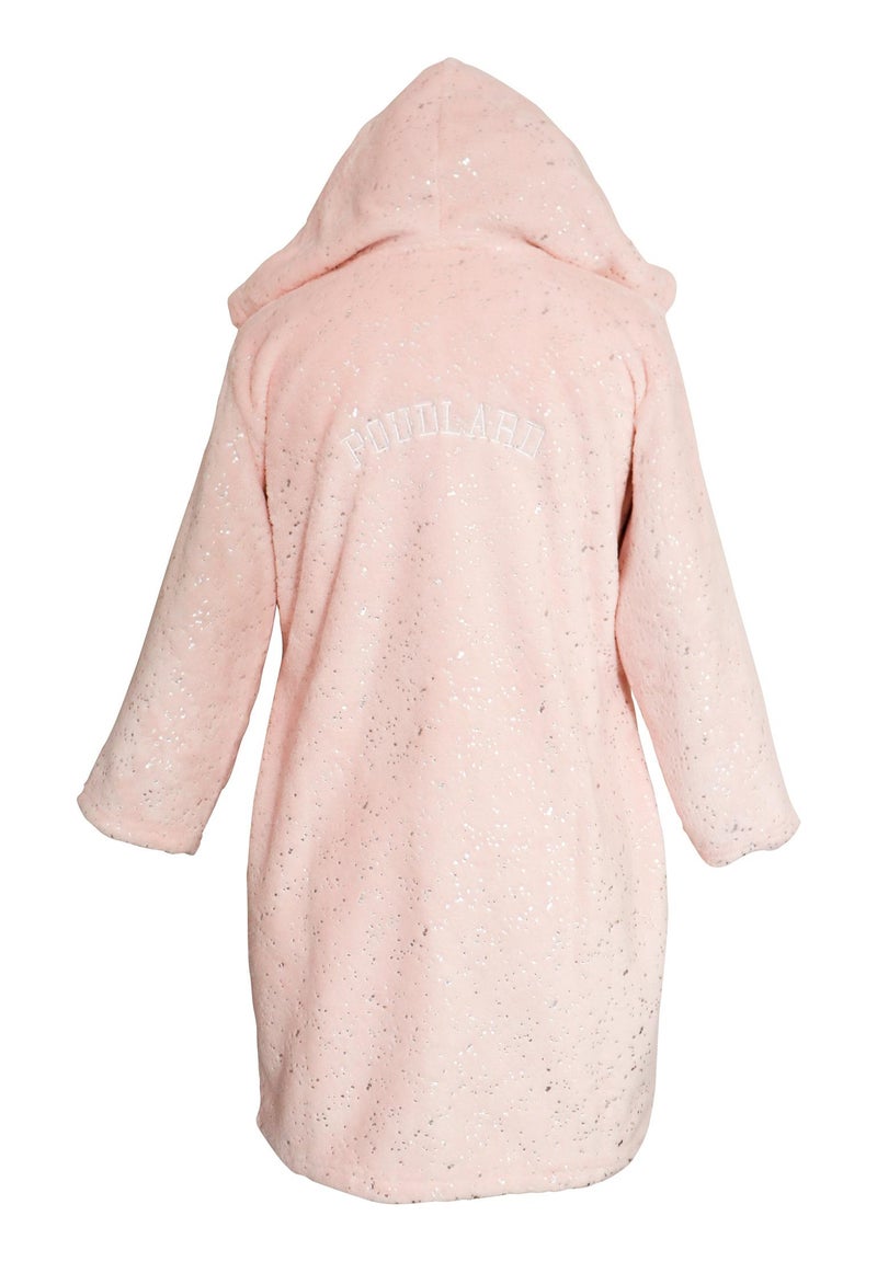 Robe de chambre brodée à capuche, HARRY POTTER HEDWIGE Rose clair - Kiabi