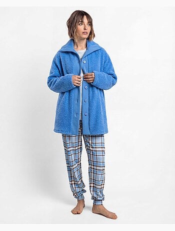 Robe de chambre chaude à manches longues ADMAS pour femme, modèle Sherpa Dreams