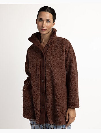 Robe de chambre chaude à manches longues ADMAS pour femme, modèle Sherpa Dreams