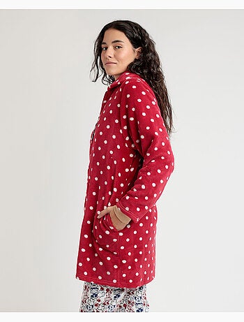 Robe de chambre chaude à manches longues Minnie Mouse Disney pour étudiantes