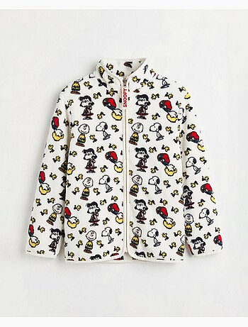 Robe de chambre chaude à manches longues PEANUTS pour filles