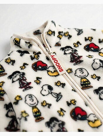 Robe de chambre chaude à manches longues PEANUTS pour filles