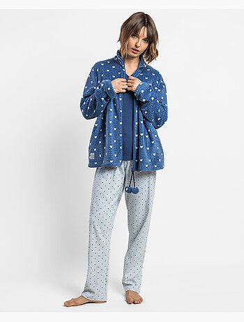 Robe de chambre chaude à manches longues pour femme admas >